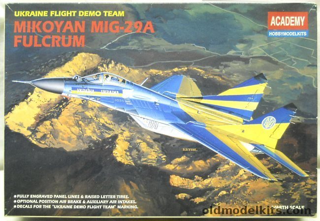 Academy 1/48 Mig-29A Fulcrum A Ukranian Demo Team, 2128 plastic model kit